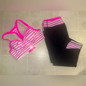 VSX sexy sport made sexy by Victoria’s Secret VS knockout 32 C bra and M capris